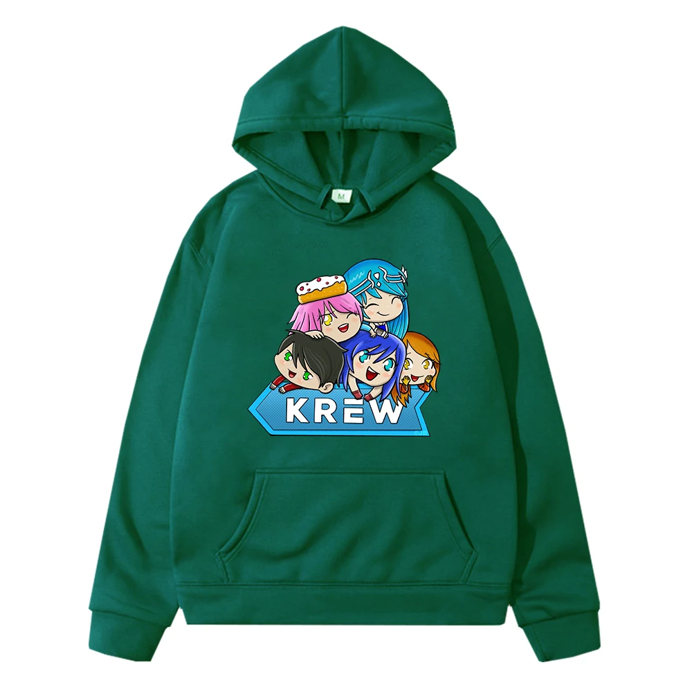 Krew Pile Up Its Funneh Funny Pullover Hoodies Kids Clothes Girls Cartoon Casual Sweatshirts Boys Clothes Children\'s Costumes