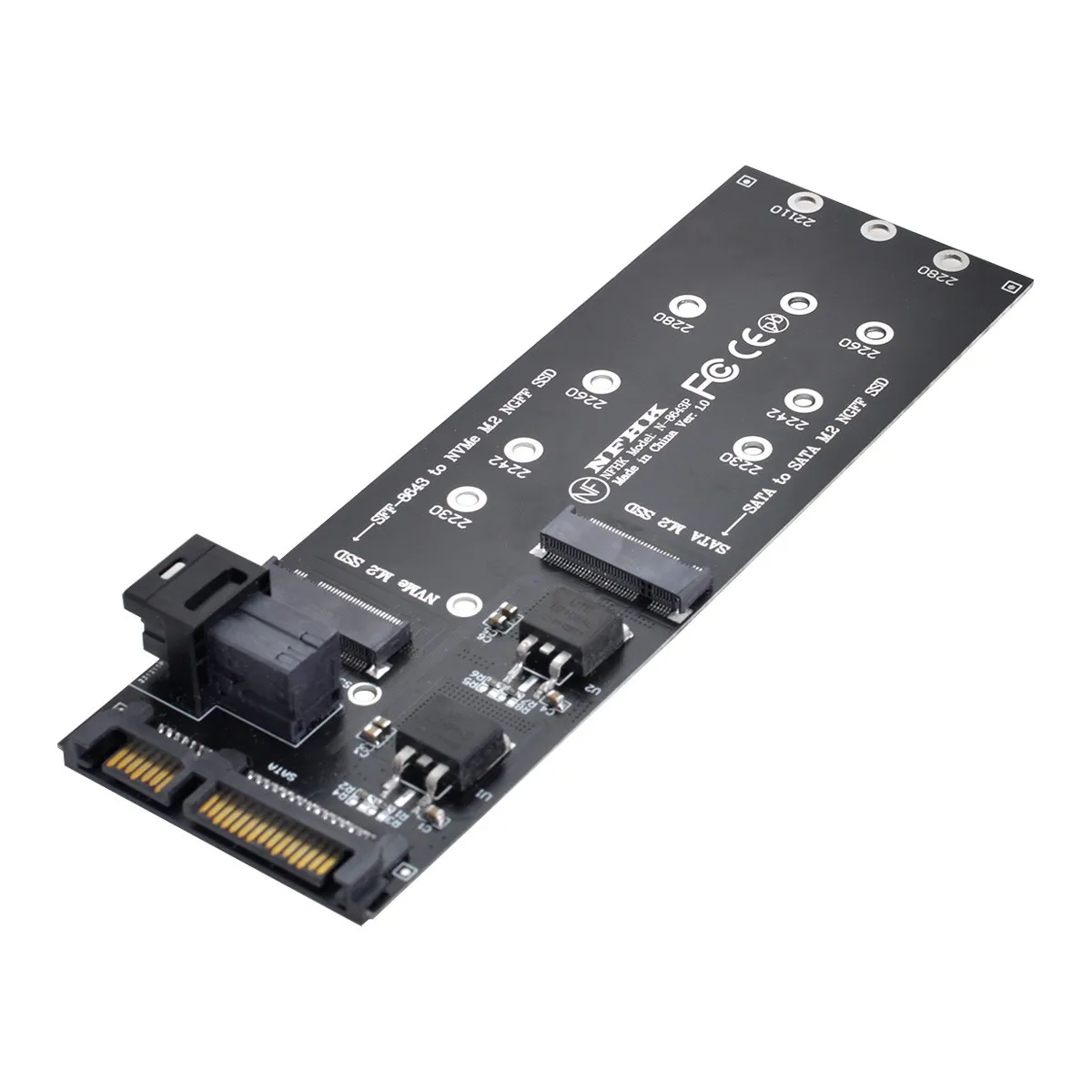 

SFF-8643 to U2 NGFF M-Key to HD Mini SAS NVME PCIe SSD SATA Adapter for Motherboard