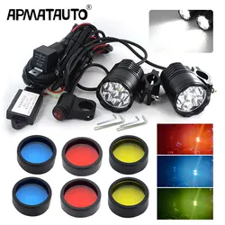 1set 12000lm Motorcycle fog light For BMW R1200GS ADV F800GS F700GS F650GS K1600 LED Auxiliary Fog Light Assemblie Driving Lamp