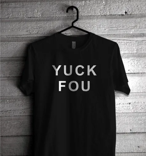 Kuakuayu HJN YUCK FOU T-Shirt Summer Short Sleeves Printed Tee