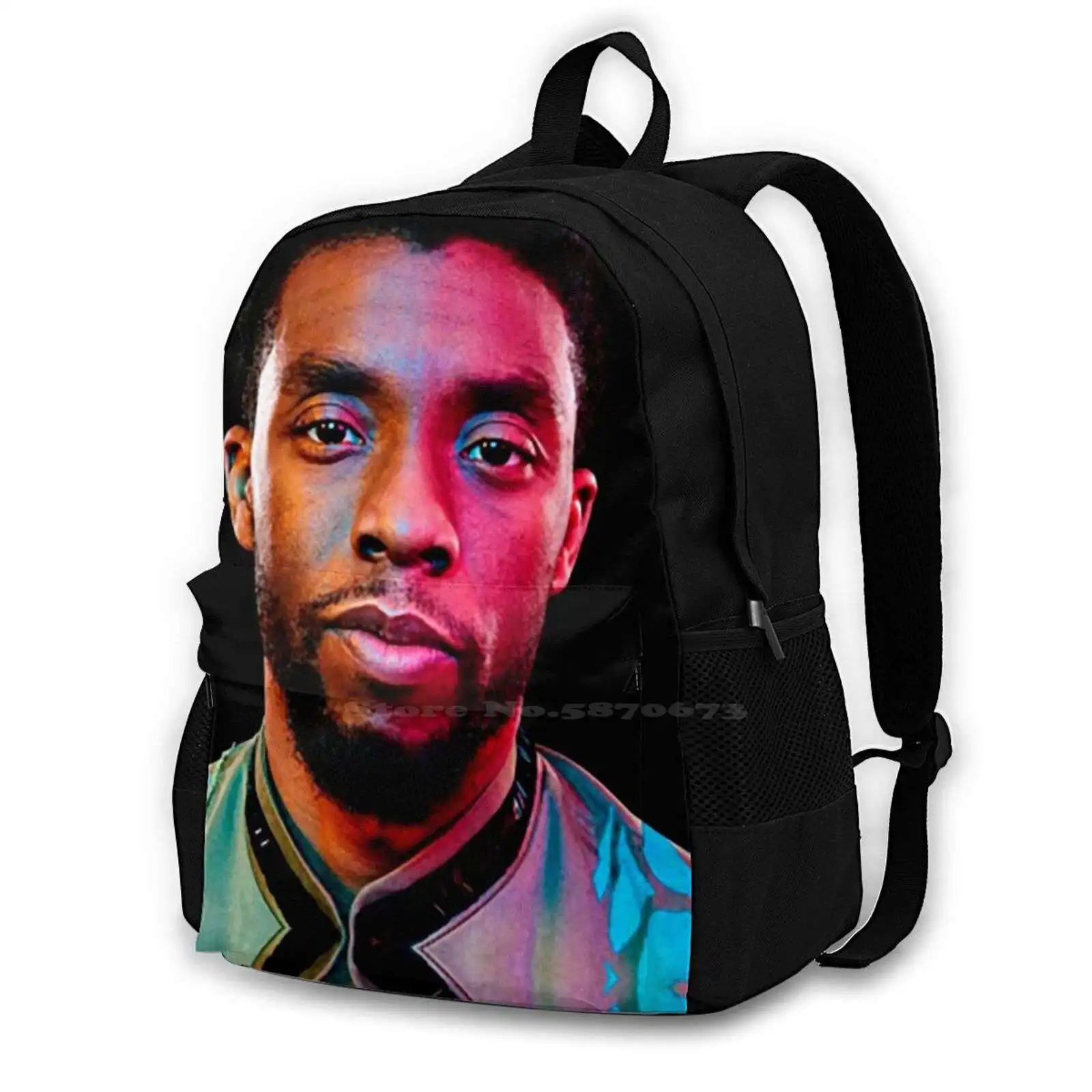 Rip Chandwick New Arrivals Unisex Bags Student Bag Backpack Civil War King Cartoon Movie Tchalla Rip Chandwick Superheroes