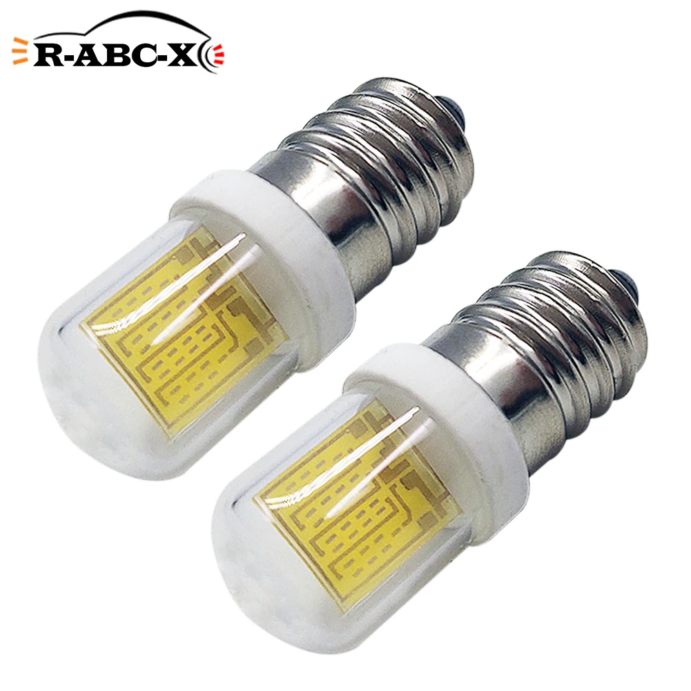 RUIANDSION 2 Pcs E14 Oven Led Bulb AC 200V-240V 220V 6000K White Yellow 600Lm Microwave Roaster Lighting Heat Resisting Glass