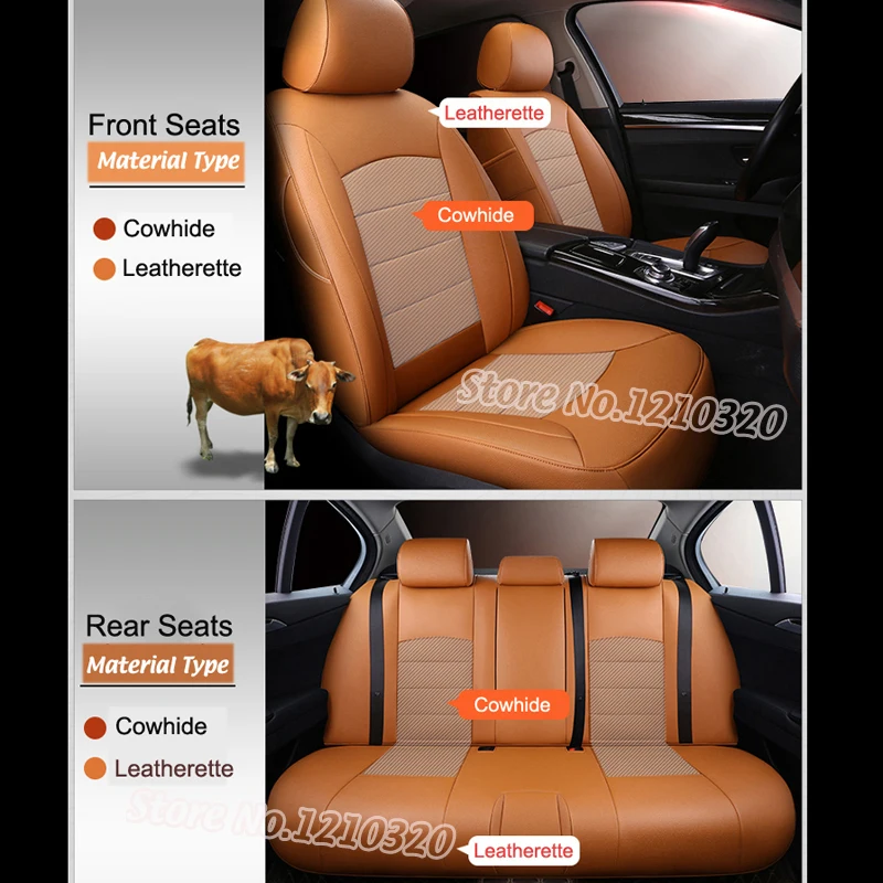 Automobiles Seat Cover for Toyota Land Cruiser Seat Cushion Sets Cowhide & PVC Leather 8 Seats Car Supports US Version 20PCS/Set