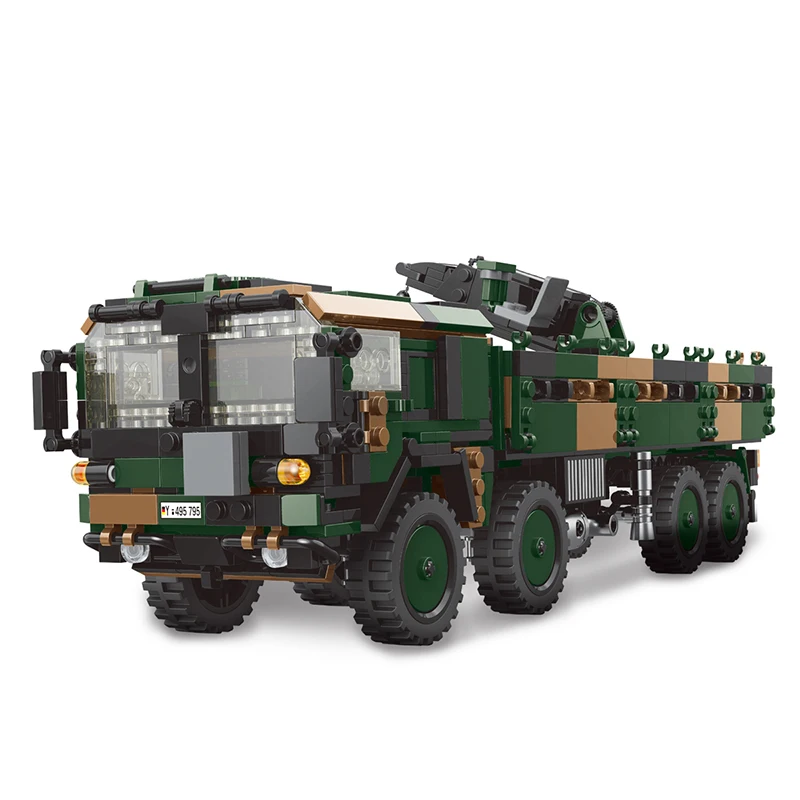 

The Military High-Tech Weapon Army Theme German Man KAT1 8x8 Military Truck Vehicle Building Blocks WW2 Model Bricks Toys