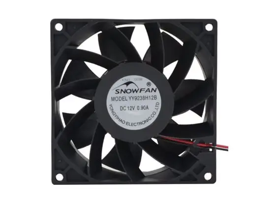 

SNOWFAN YY9238H12B DC 12V 0.9A 92x92x38mm 2-Wire Server Cooling Fan