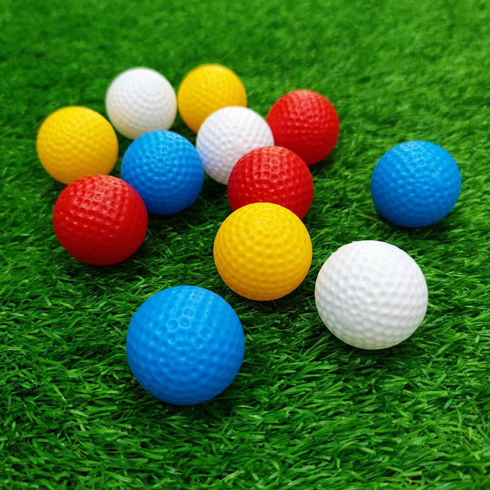 12Pcs Hollow Plastic Indoor Practice Golf Balls For Kids