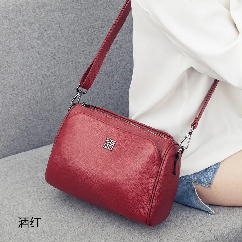 genuine leather Cowhide Tote Bag The New High Quality Leather Women\'s Designer Handbag High capacity Shoulder Messenger Bag 2021