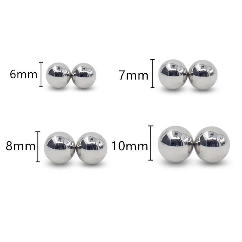 Large Metal strong Magnetic breast beads nipple clamps clips cock ring ball lock stretcher scrotum Bondage sex toys female male