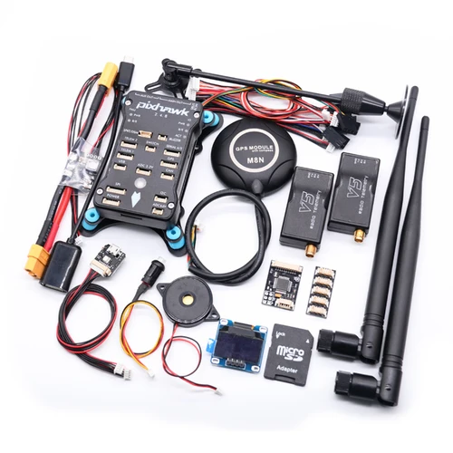 Pixhawk-フライトコントローラー,自動操縦,px4 pix 2.4.8 32ビット,4g sd,安全スイッチブザー付き,ppm i2c rcクワッドコプターardupilot