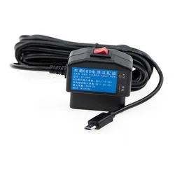 Car Recorder OBD Cable Parking Monitor Power Cord Type-C Min Micro USB Interface Car Charger Input 12V-40V To 5V/3A