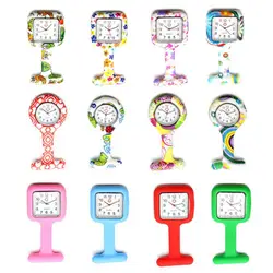 High Quality Silicone Nurse Watch Pocket Watches Brooch Tunic Fob Watch With Free Battery Doctor Medical New Simple Quartz Watch