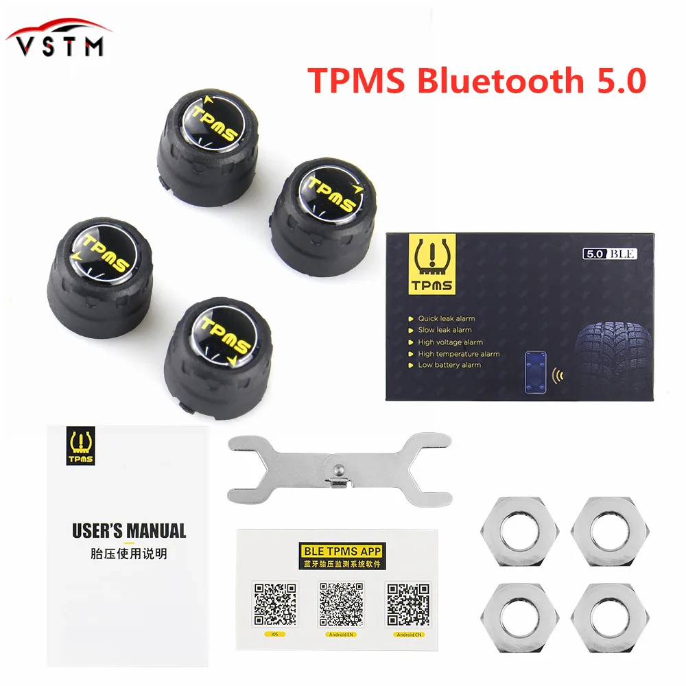 Новинка система контроля давления в шинах TPMS датчик для мотоцикла Bluetooth 5,0 TMPS Android/IOS