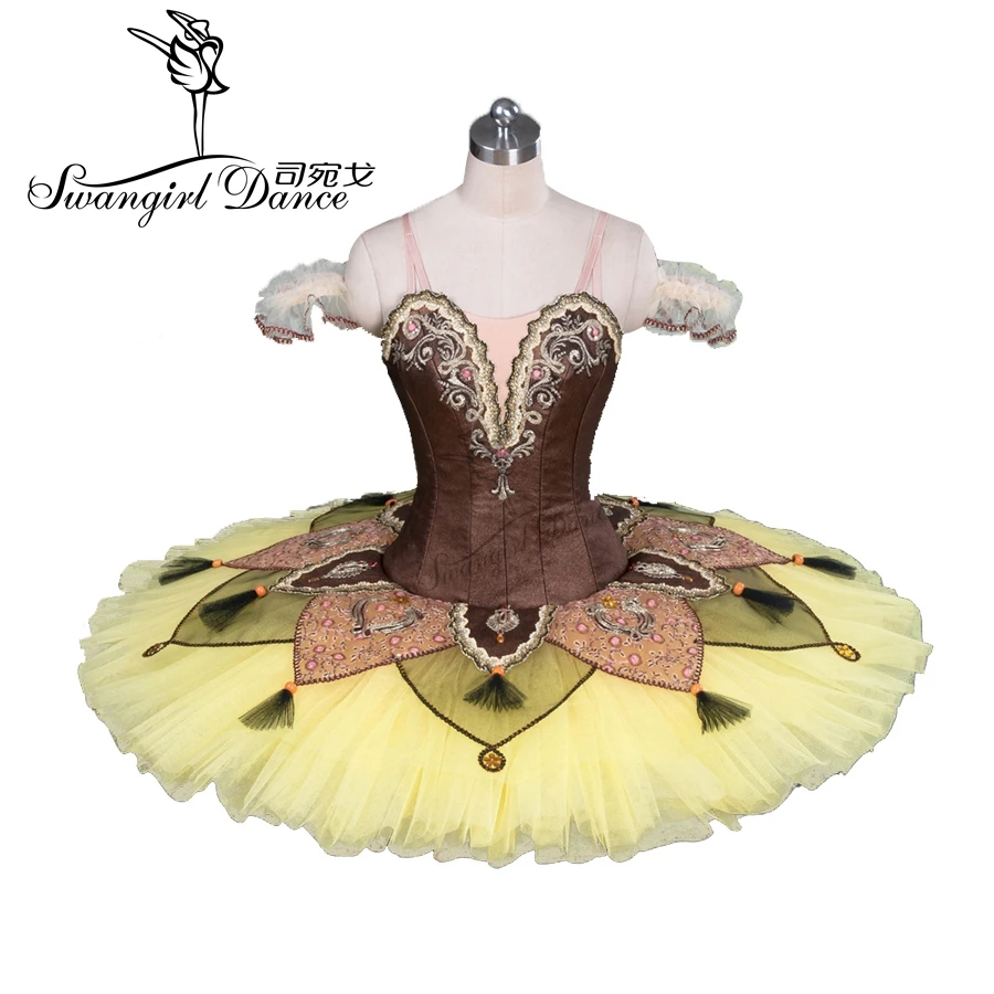 yellow professional platter tutu classical ballet tutu costume toddler dancewear adult tutu dressesBT9084