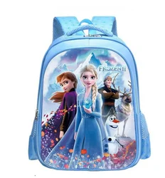 Mochila escolar de dibujos animados para niñas, Frozen, elsa, Anna, escuela primaria, guardería, Linda mochila