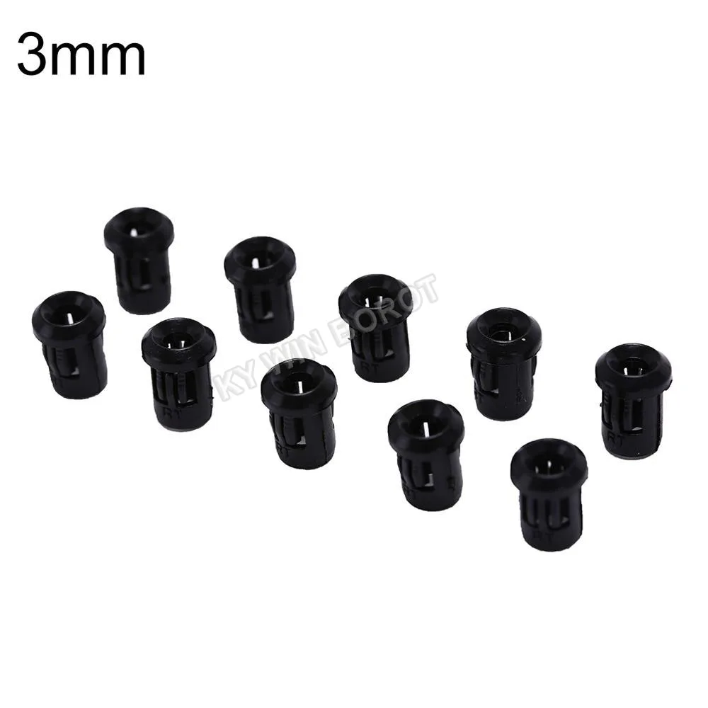 10pcs Black Plastic Lamp Bases 3mm/5mm/8mm/10mm LED Diode Holder Black Clip Bezel Socket Mount DIY Light Emitting Diode