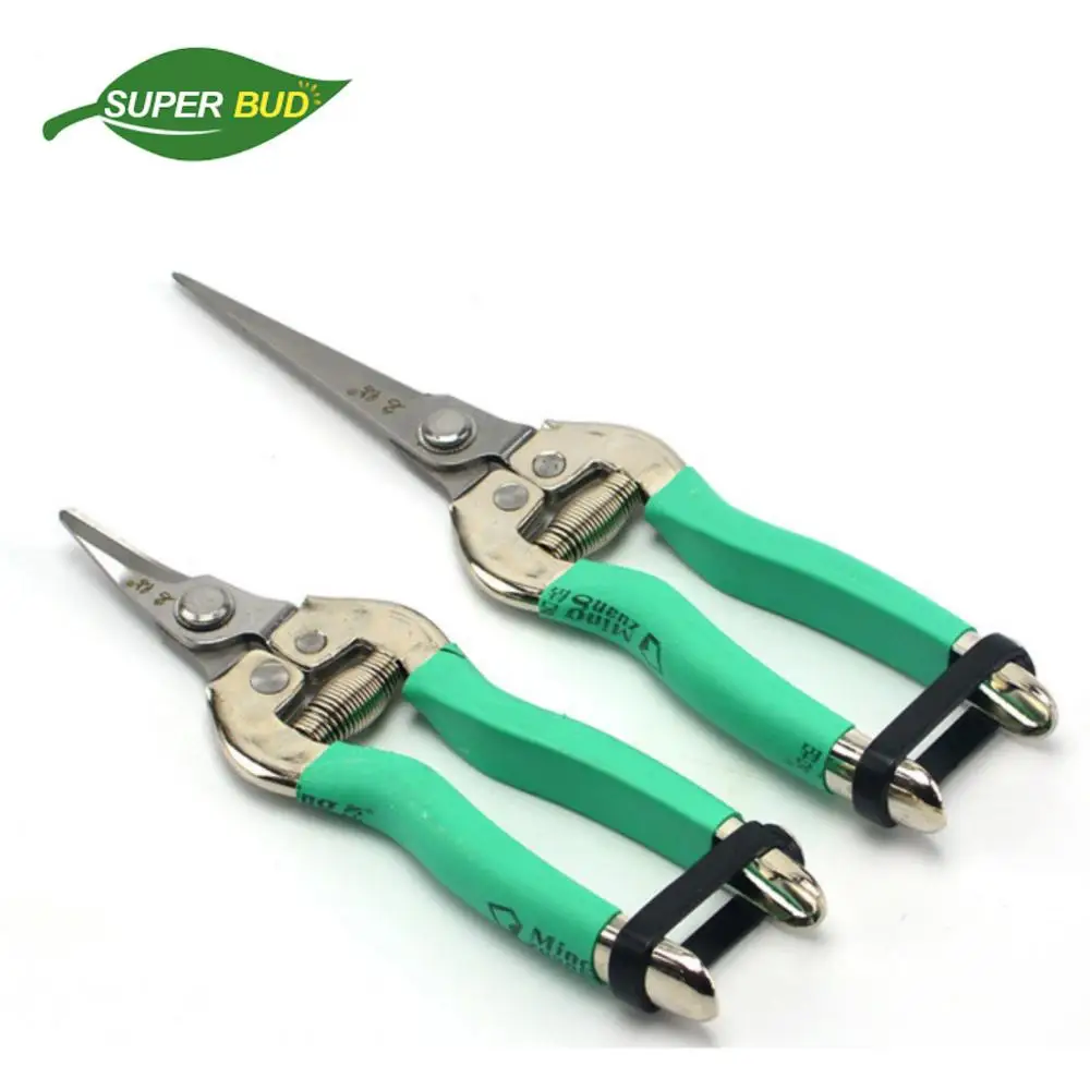 ¡Venta de liquidación! Tijeras de podar de acero inoxidable de alta resistencia, tijeras de podar manuales ultraafiladas para cosechar en el jardín,