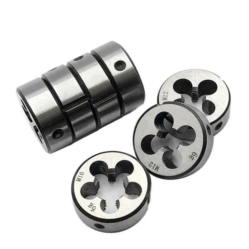 5pcs M12 M14 M16 M18 M20 Metric round thread dies circular cutting tool machine hand round dies screw threading accessories