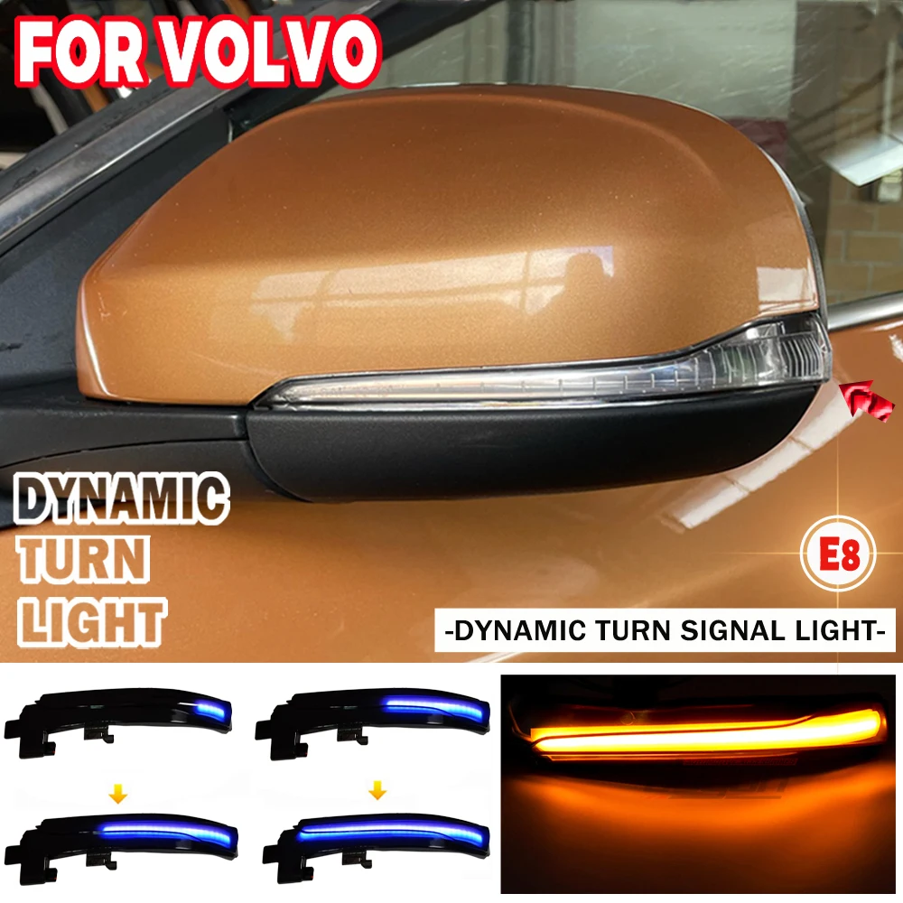 LED Dynamic Turn Signal Light For Volvo V40 CC II V60 S60 2011-2018 S80 V70 III Side Mirror Sequential Blinker Indicator Lamp