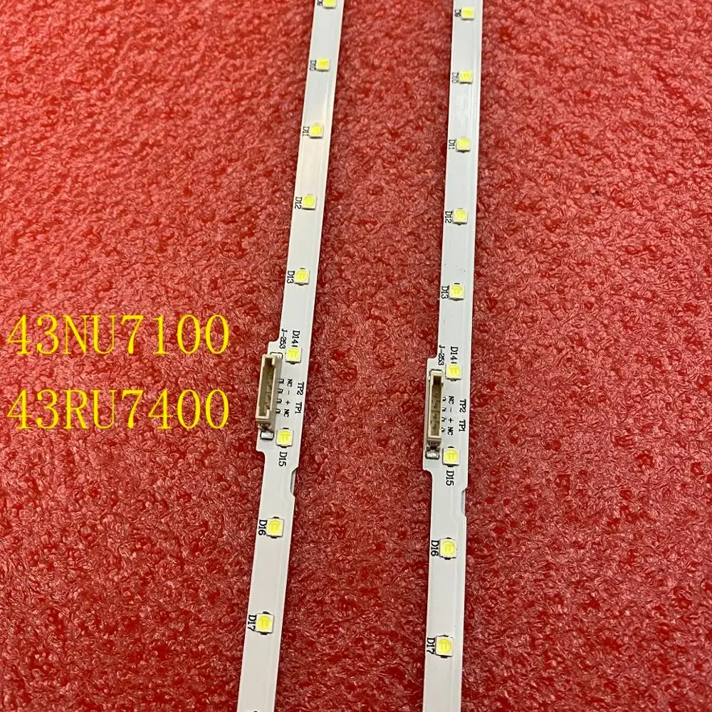 LED strip(2)for Samsung UE43N5510 43NU7100 UE43NU7100 UN43NU7100 UE43NU7100U AOT_43_NU7100F UE43NU7120U UE43NU7170U BN96-45954A