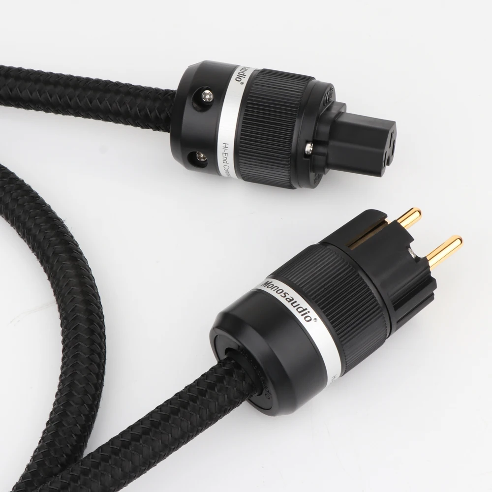 

Monosaudio P903 High OFC Copper Conductor European Power Cable, Power Line HIFI Power Cord With EU Plug AC Cable