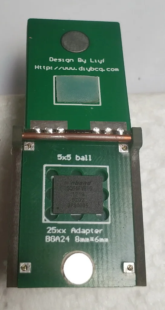 BGA24 Flip Burn-in Socket 8mm*6mm 5*5 Ball Array BGA24 to DIP8