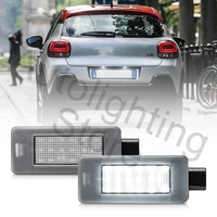 Luz LED para matrícula de coche, accesorio para Peugeot 207 CC 208 2008 308 3008 508 5008 Citroen C3 C4 C5 III c-elysee, 2 piezas
