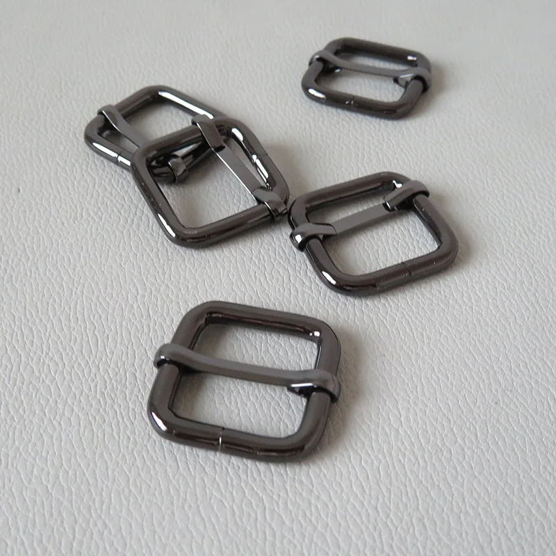 Bag Backpack Handbag Straps Loop Metal Adjuster Square Buckles Webbing Slider for Dog Pet Collar Garment Leather Clasp Hardware