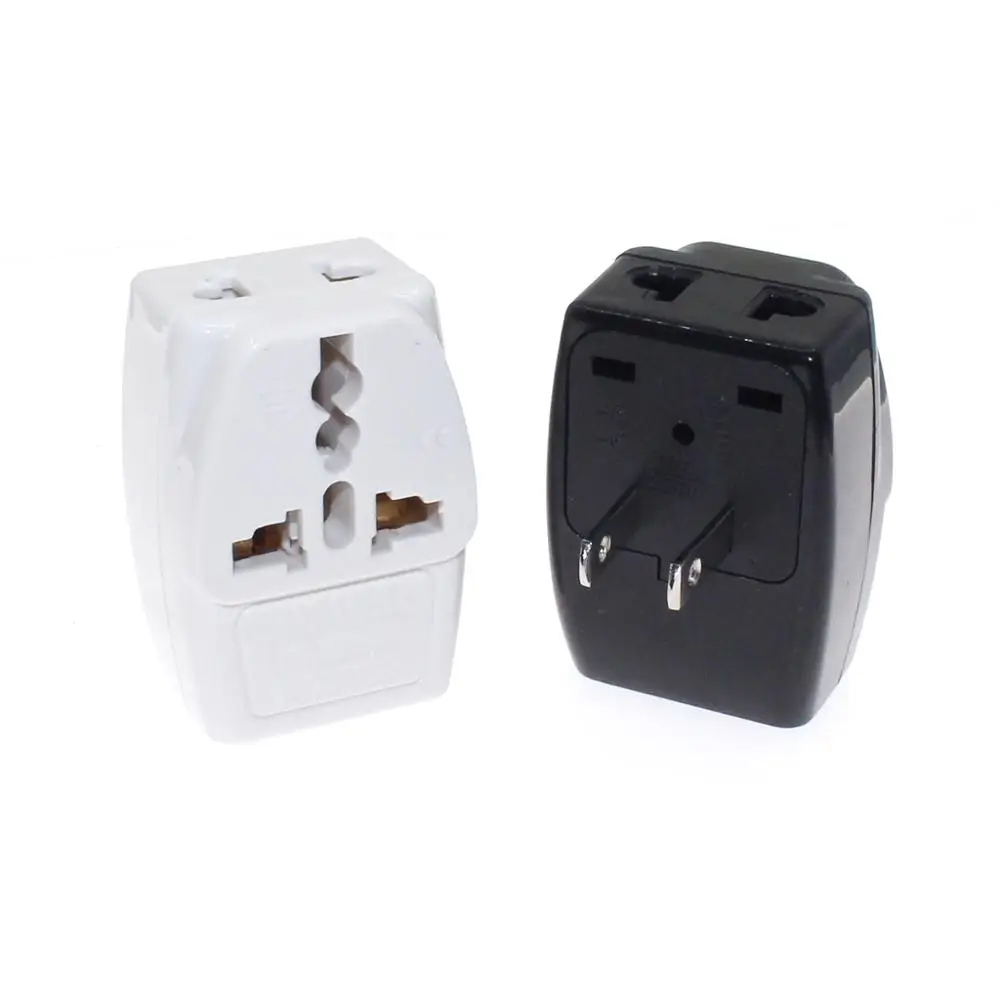 US Travel Adapter (Type A), Convert Universal Socket To 2-flat Pins Japan America Philippines Power Plug 1To 3 Receptacle Outlet