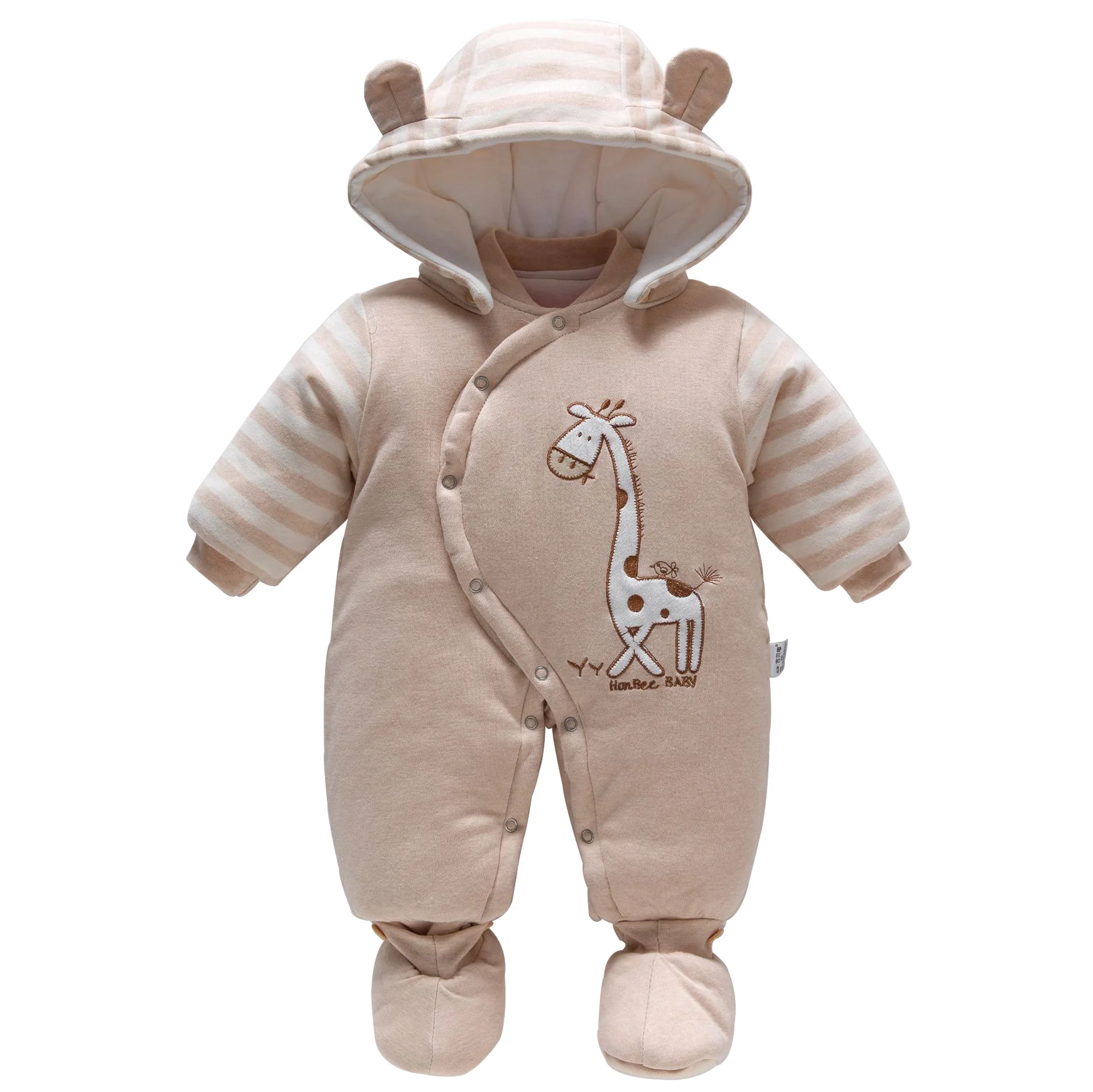 Baby Winter Romper Warm Flannel Plush Jumpsuit Girls Boys Cute Panda Animals Newborn Pajamas Baby Clothes Overalls Kids Rompers