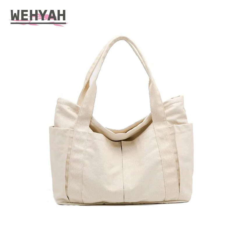 

Wehyah Canvas Casual Tote Bags for Women Totes Shoulder Bag Big Capacity Handbags Women Bags Ladies Hand Purse Clutch Bag ZY047