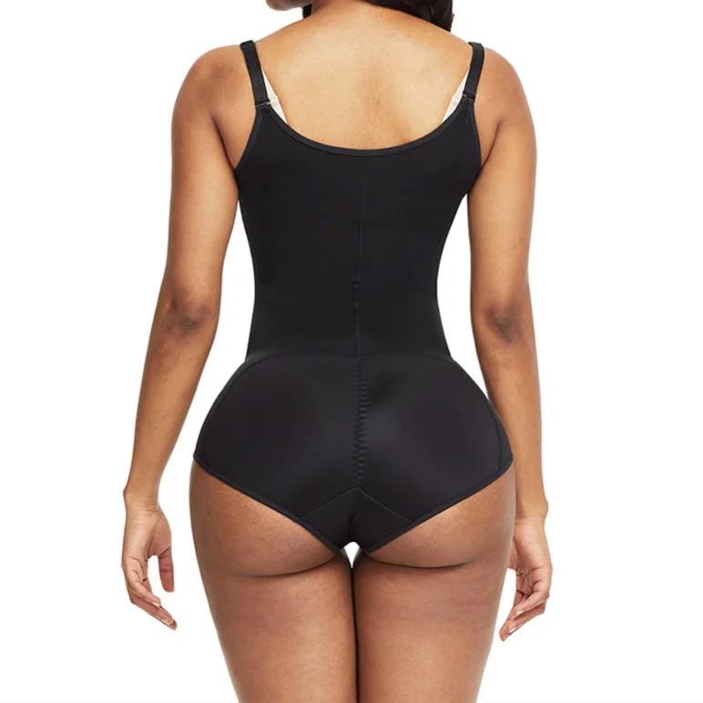 Women\'S Waist Trainer Slimming Shapewear Postpartum Recovery Fajas With Zipper Corset Effect Butt-Lifting Body Shaper