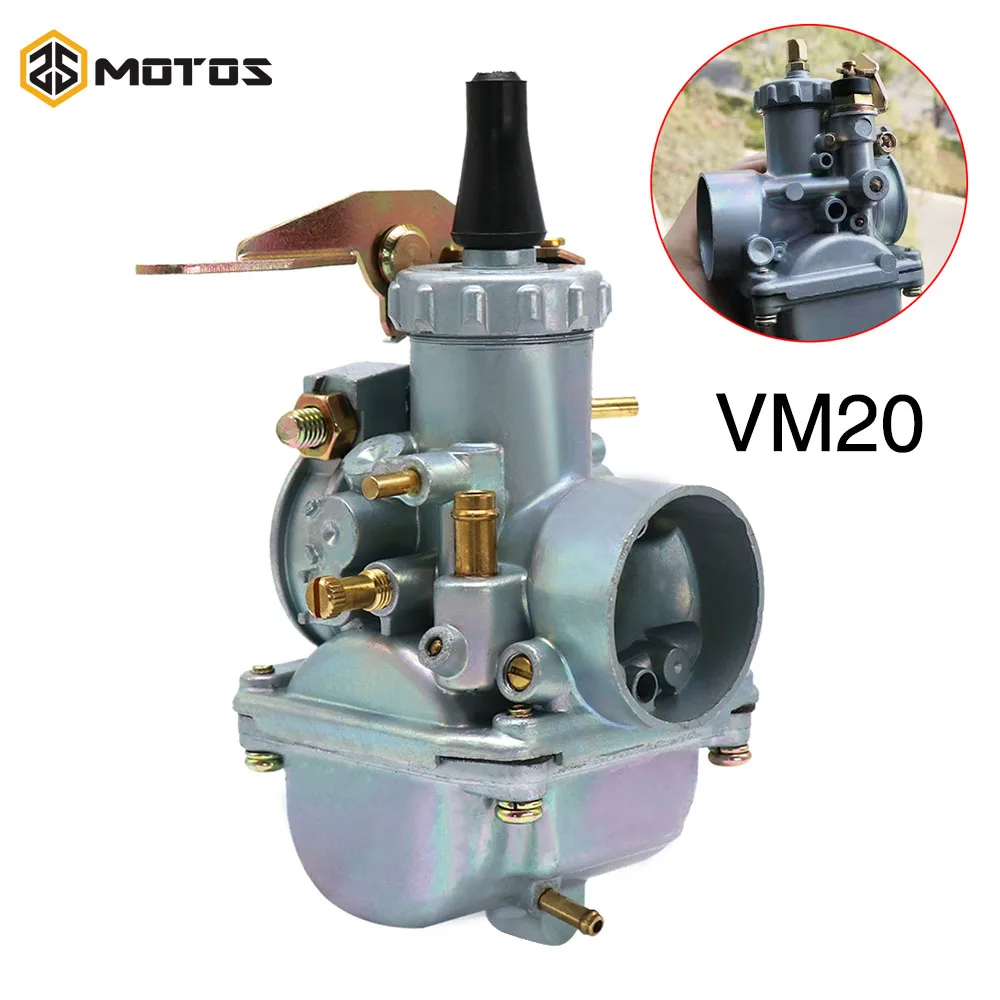 

ZS MOTOS Motorcyle VM20 20mm Carburetor Engine Device For MIKUNI Carb Round Slide Motorcycle VM20 ATV Stock Part Carburetor VM20