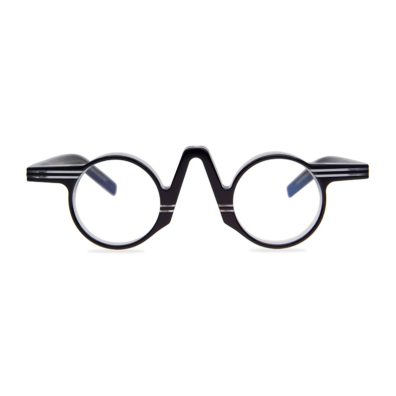 Small Vintage Round Shape Hand Made Eyeglass Optical Frames Full Rim Acetate Retro Make Lens Super Light Frame