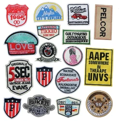 Shield English Girl Logo Ironing And Sewing Patch Fabric Embroidery Patch Clothing Stripe DIY Clothing Sticker Decal