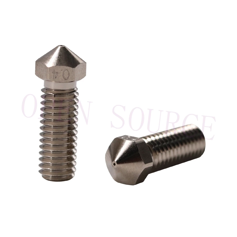 

2pcs V6 Volcano Plated Copper Nozzle Durable non-stick M6 Thread High Performance for E3D Volcano Hotend Extruder Kobra Max
