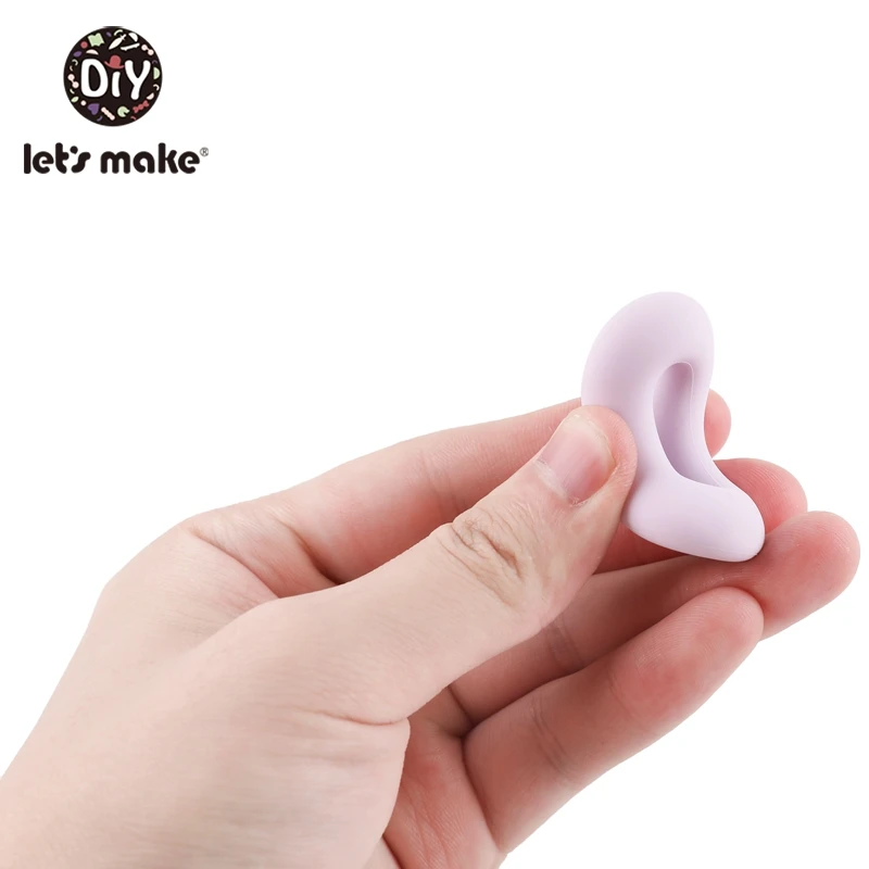 10pc 실리콘 젖니 비즈 40mm 아기 장난감 수유 목걸이 딸랑이 아기 수유 실리콘 링 아기 Teether