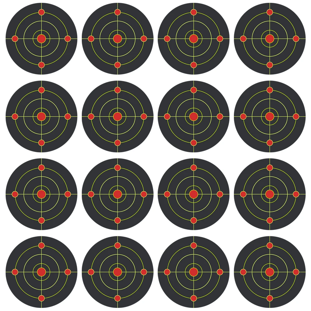 Adhesive Shooting Target for Shooting Aim, Adhesive Shoot Targets, Splatter Reactive Stickers, Flowering Splash, 100PCs/Roll