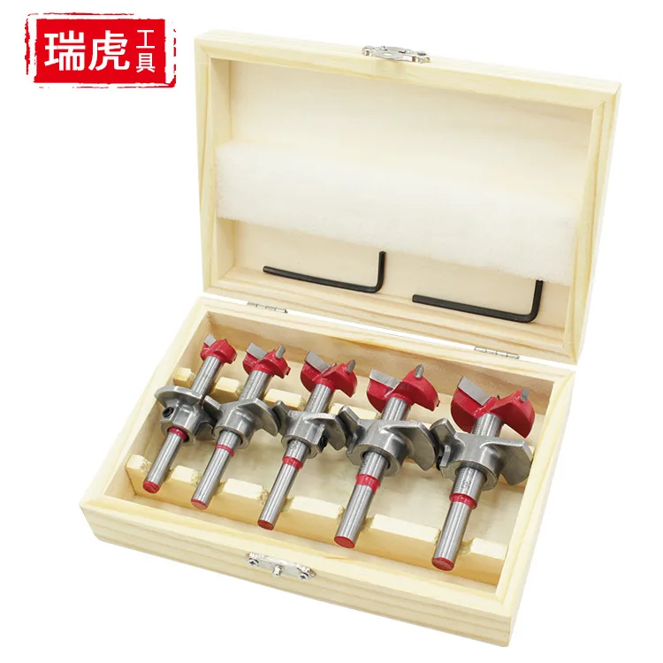 

Positioning Woodworking Hole Opener Set Carbide Flat Wing Drill Adjustable Hinge Reamer 15-35mm