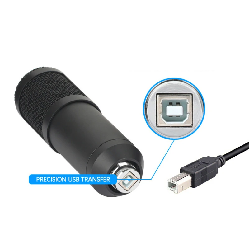 Профессиональный конденсаторный микрофон Finlemho BM800 192 кГц/24 бит, Студийный микрофон для караоке, записи вокала, для компьютера, караоке, KTV