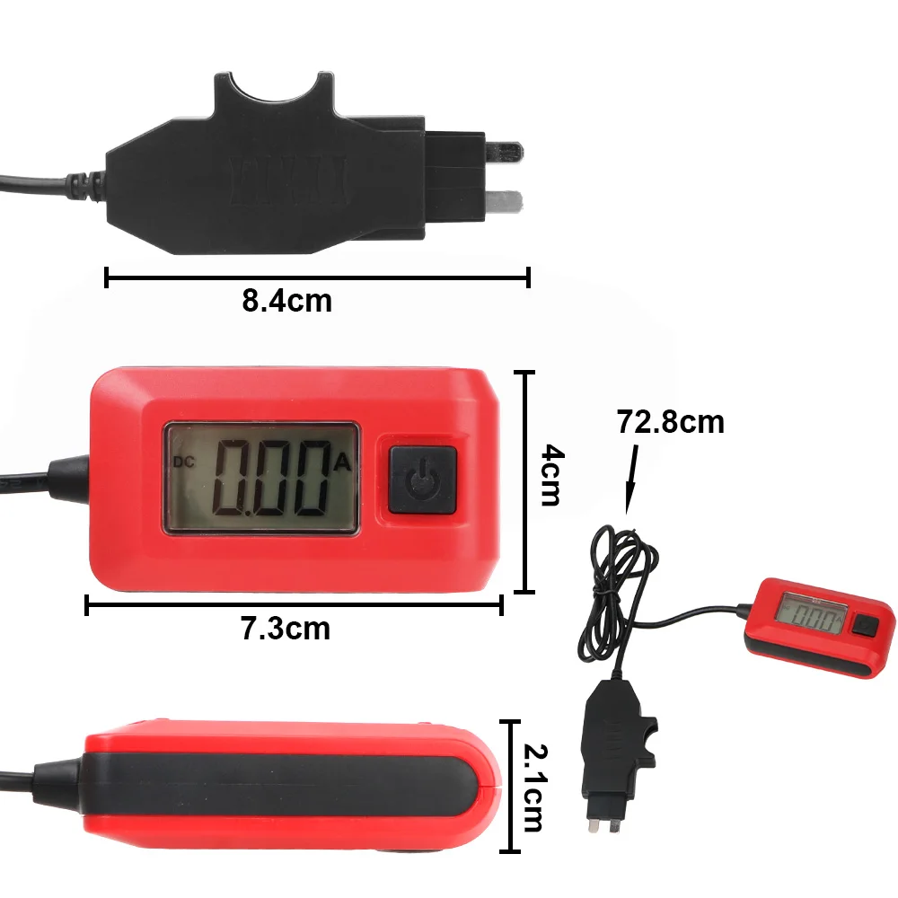 12V Range 0.01~19.99A Car Circuit Tester Current Test Fuse Diagnostic Tool Repair Detector Galvanometer Automotive Accessories