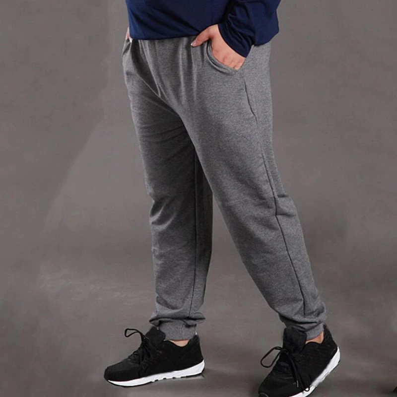 spring summer Men Pants 12XL 10XL 14XL 15XL Elastic Waist Plus Size Sweatpants Loose Casual Big Size Black Joggers elastic pants