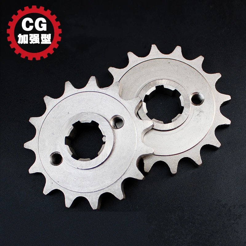 1 sztuk stop niklu stali 428 15T 16T 17T Upgrade zębatka z krokiem dla Loncin CG125 CB125 Dirt pitbike motorower motocykl