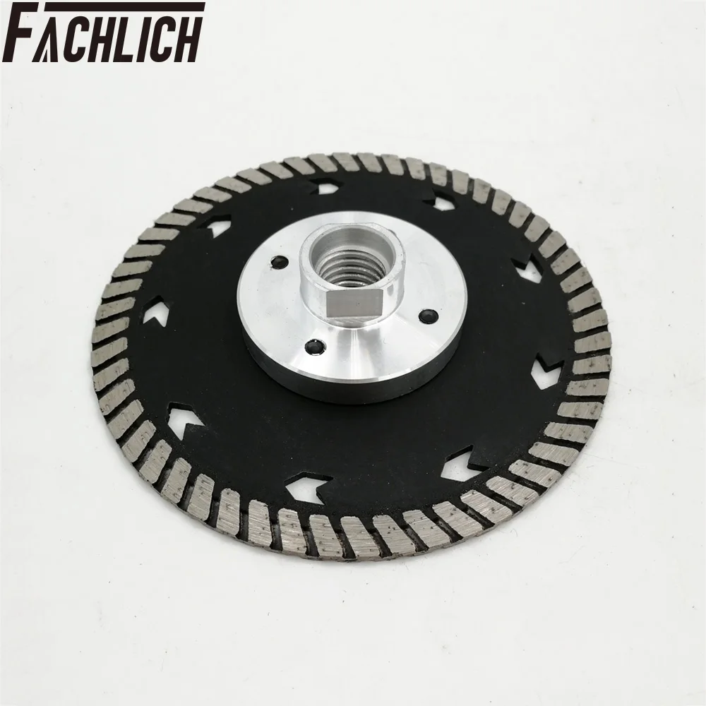 Fachlich 1pc dia75/115/125mm diamante dupla lâmina de serra disco m14 ou 5/8-11 roda de corte afiar granito mármore concreto