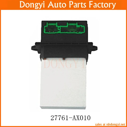 

Blower Motor Resistor OE NO. 27761-AX010 27761AX010 27150-ED70A 27150ED70A 6441.L2 6441L2