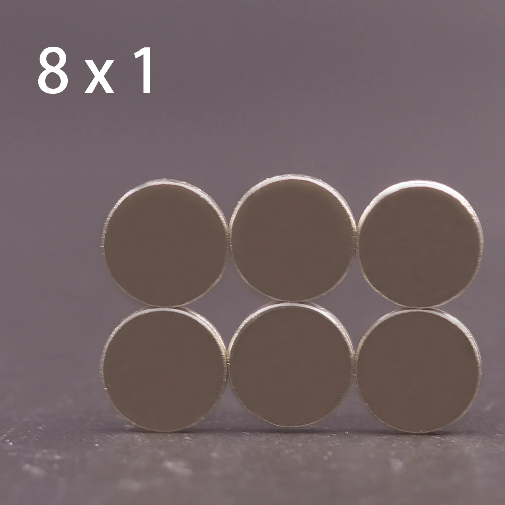 10/50/100/200/500 Pcs 8x1 Neodymium Magnet 8mm x 1mm N35 NdFeB Round Super Powerful Strong Permanent Magnetic imanes Disc 8*1