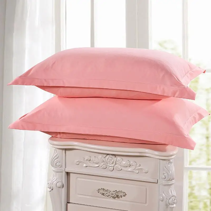 2 Piece Pillow Case Cover Jade Color Brief Style 100% Polyester Pillowcases Bedroom Use Pillow Cases 48cm*74cm