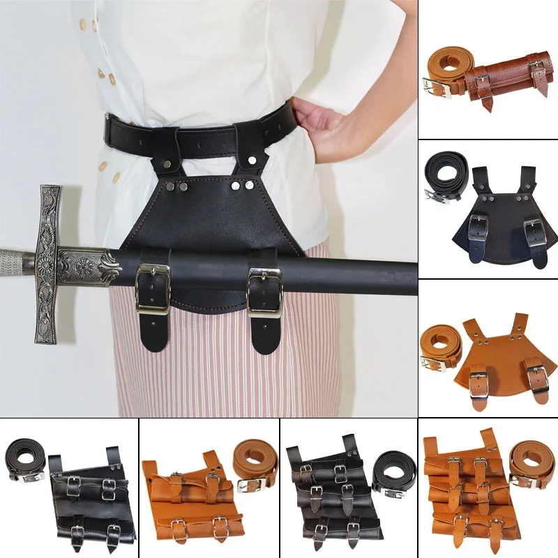 

Medieval Sword Belt Waist Sheath Scabbard Frog Holder Adult Men Larp Knight Weapon Costume Rapier Ring Belt Holster For Katana