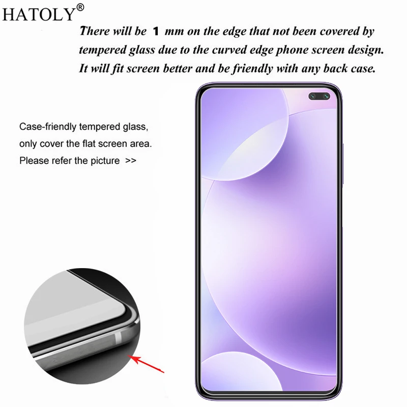 2Pcs For Xiaomi Redmi K30 Glass For Xiaomi Redmi K30 Tempered Glass Film Hard Screen Protector Glass for Xiaomi Redmi K30 Pro 5G