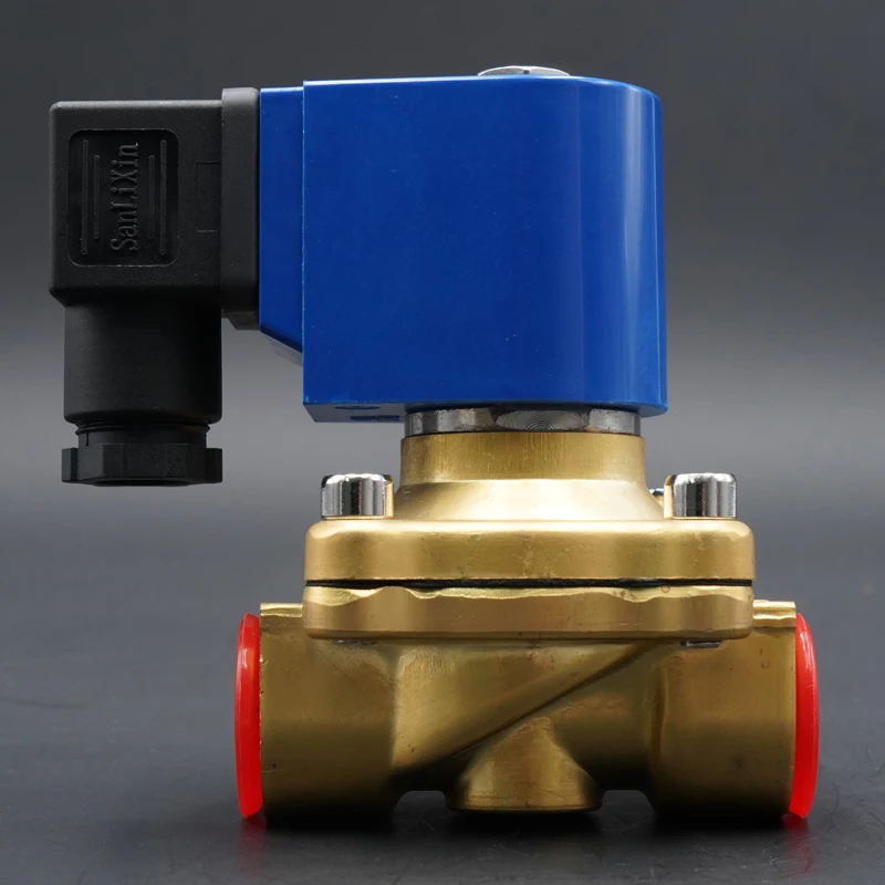 Solenoid Valve DC24V AC220V 110V 24V,brass Water valve,Large diameter Direct Acting Normally Closed,G3/8