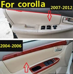 4PCS Microfiber Front/Rear Door Panel Leather Cover For Toyota Corolla 2004 2005 2006 2007 2008 2009 2010 2011 2012 Car Interior